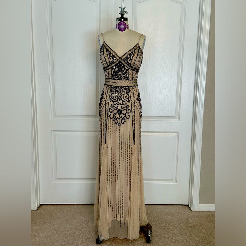 Marina beaded gown. Fully lined.